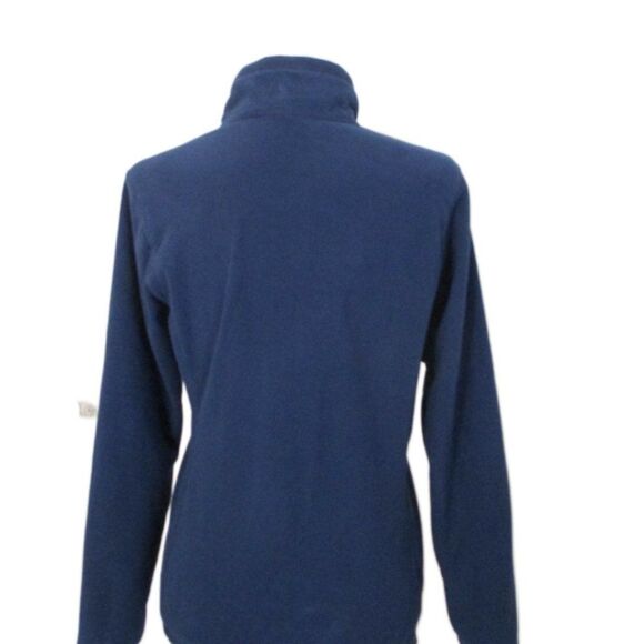 Eddie Bauer 1/4 Zip Blue Fleece Pullover Long Sleeve Top Size S - Picture 10 of 10